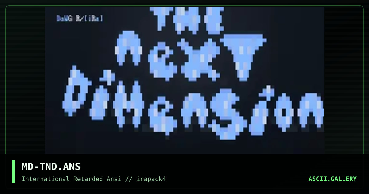 MD-TND.ANS, by dawger, 1996