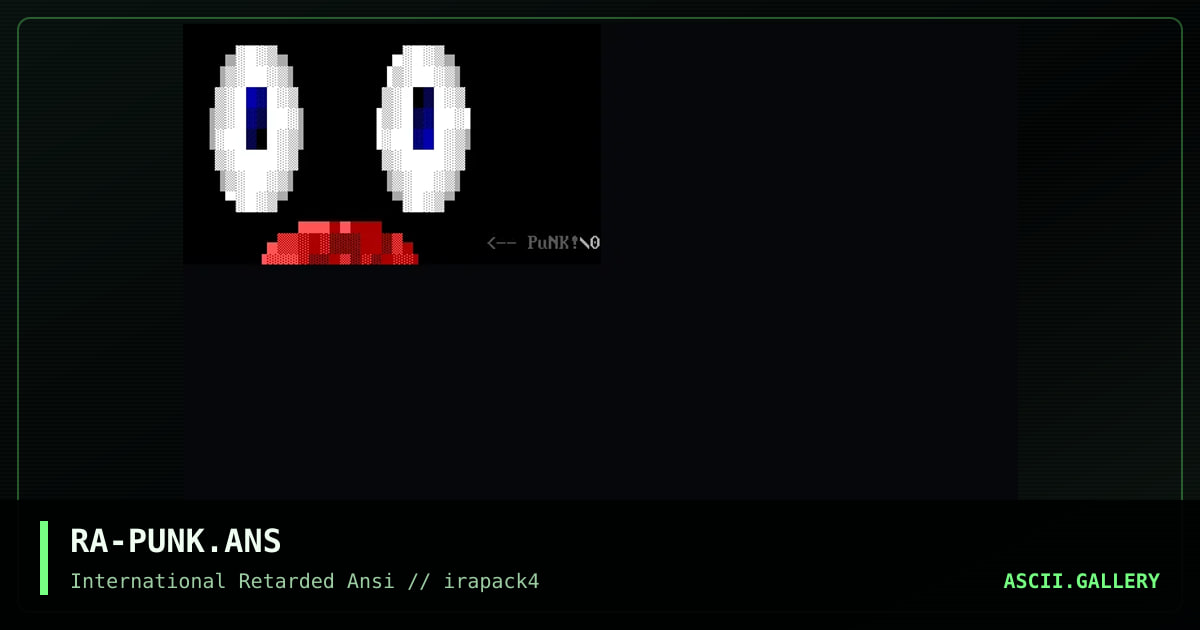 RA-PUNK.ANS, by raptor 709, 1996