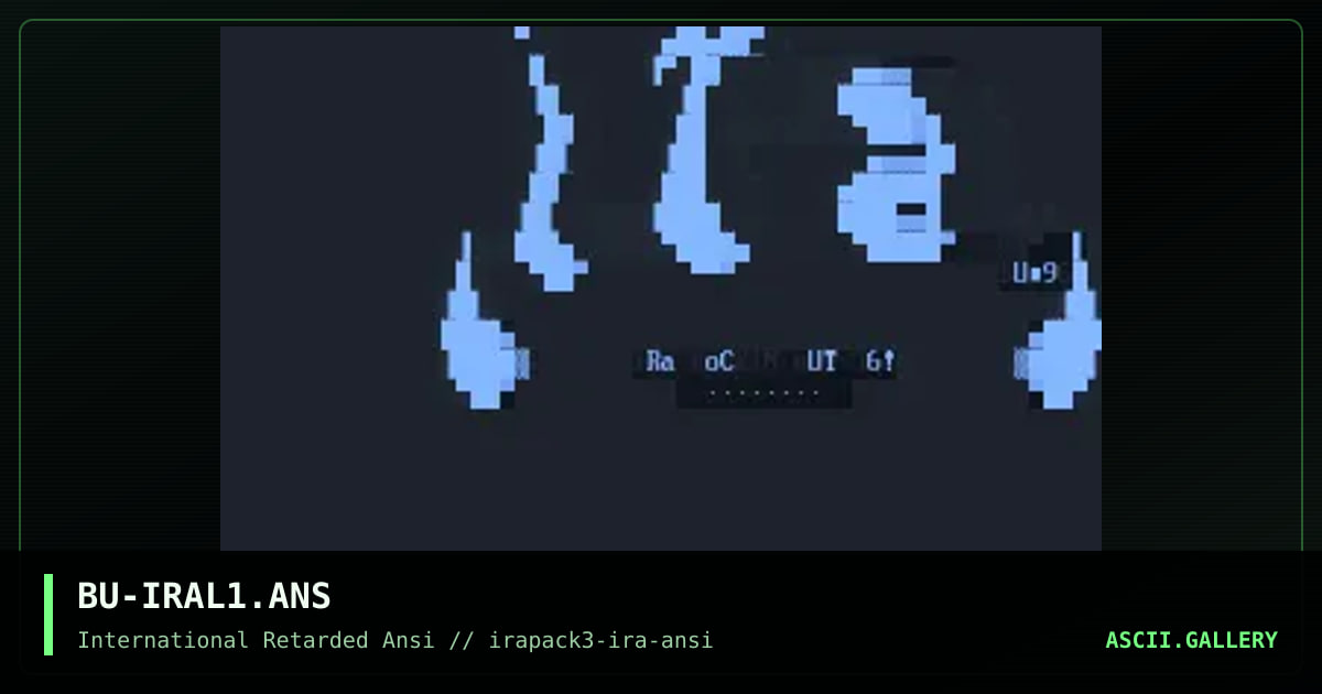 BU-IRAL1.ANS, by butch, 1996