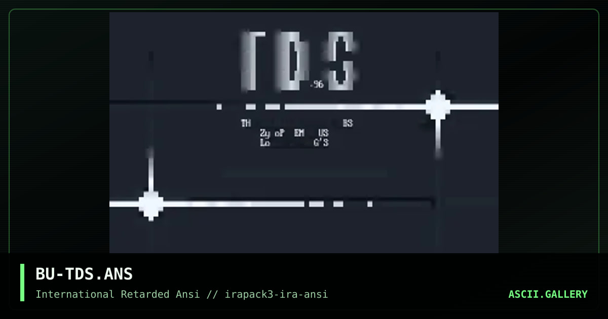 BU-TDS.ANS, by butch, 1996