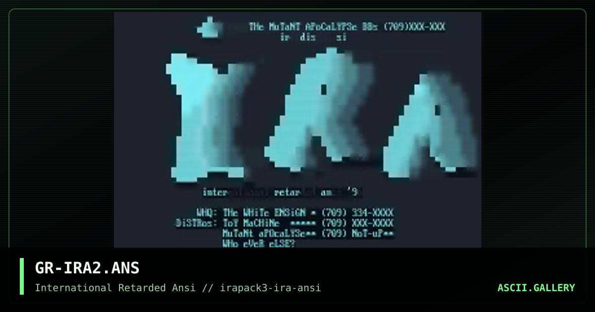 GR-IRA2.ANS, by ghost rider, 1996