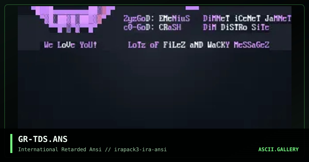 GR-TDS.ANS, by ghost rider, 1996