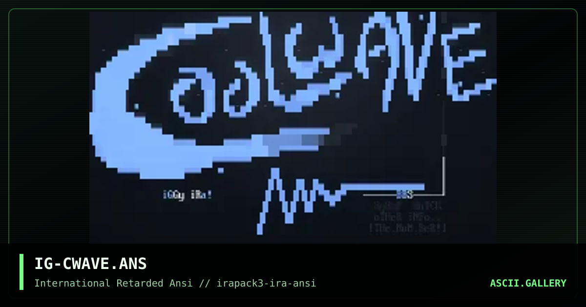 IG-CWAVE.ANS, by iguana, 1996