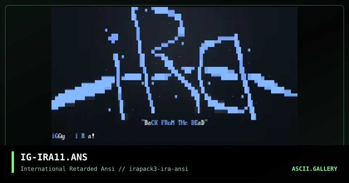 IG-IRA11.ANS, by iguana, 1996