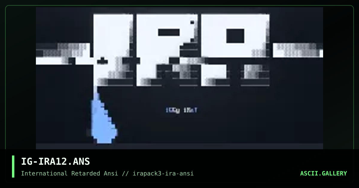 IG-IRA12.ANS, by iguana, 1996