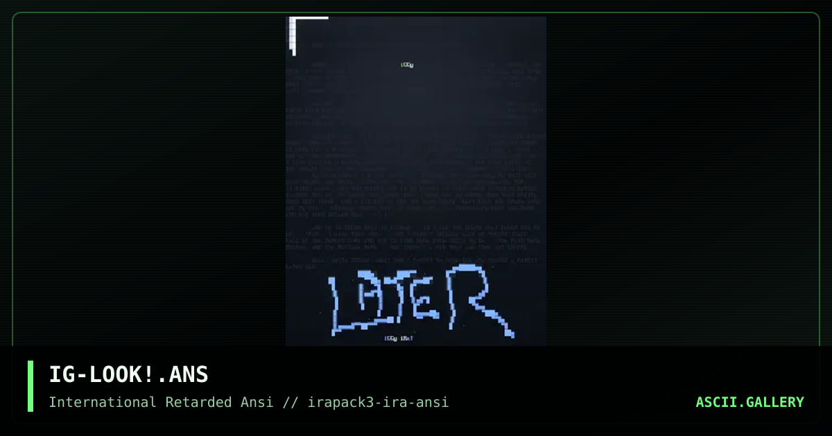 IG-LOOK!.ANS, by iguana, 1996