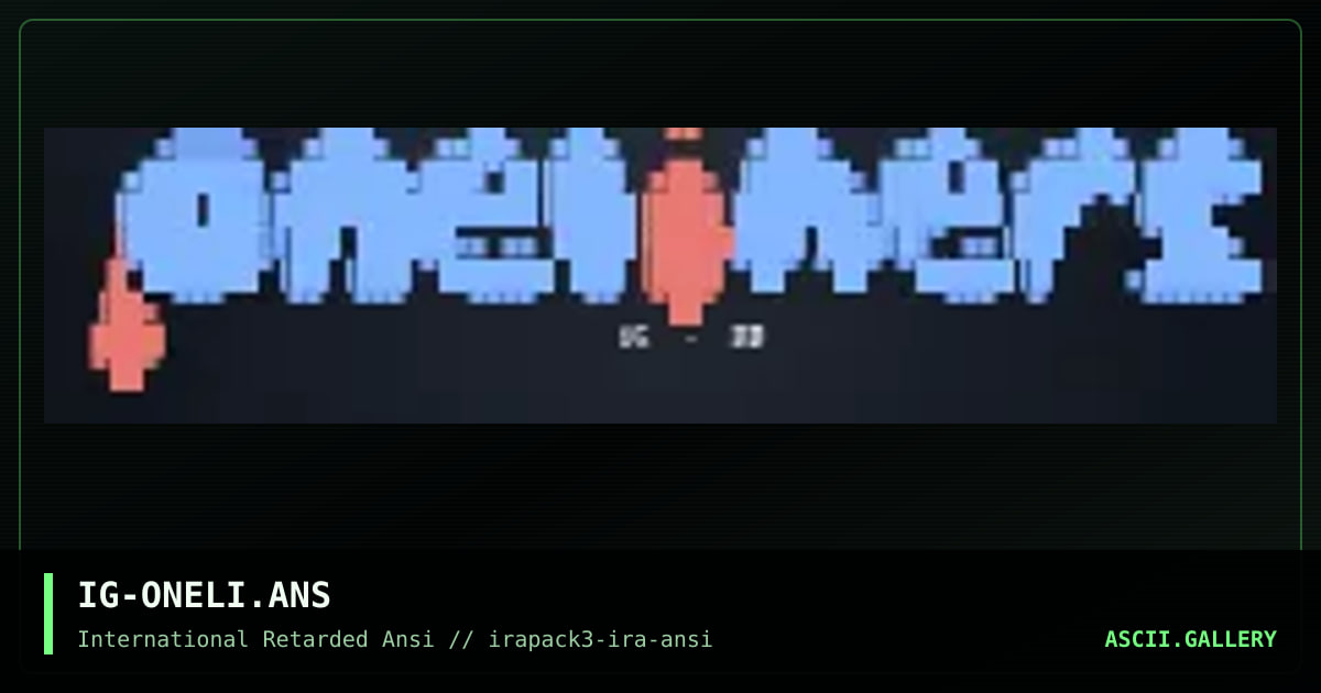 IG-ONELI.ANS, by iguana, 1996