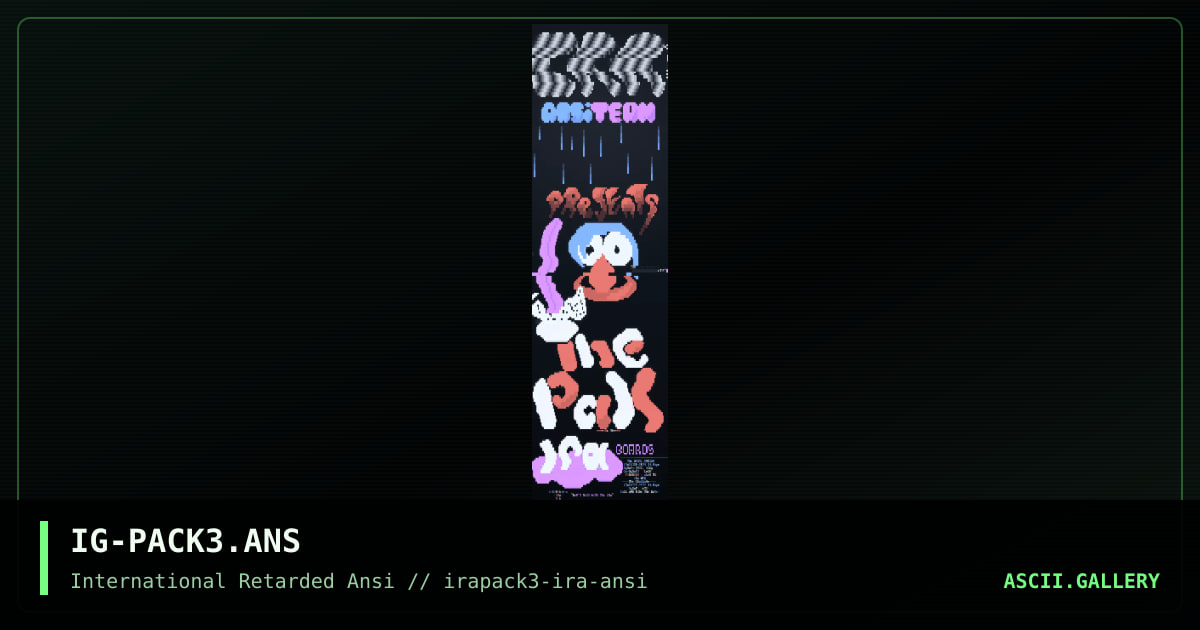 IG-PACK3.ANS, by iguana, 1996