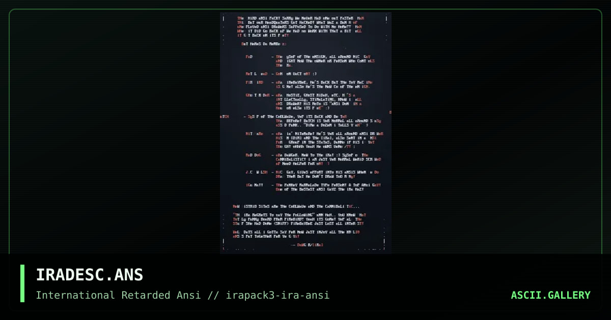 IRADESC.ANS, by dawger, 1996