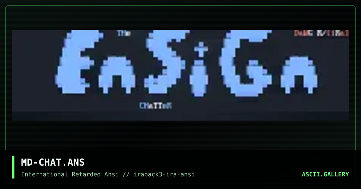 MD-CHAT.ANS, by dawger, 1996