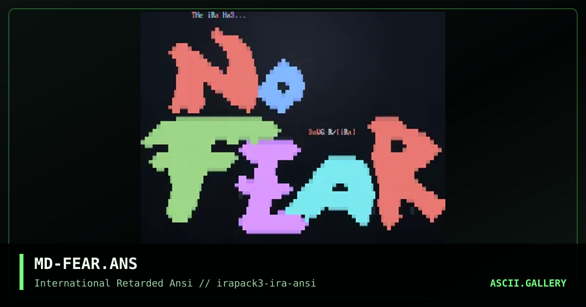 MD-FEAR.ANS, by dawger, 1996