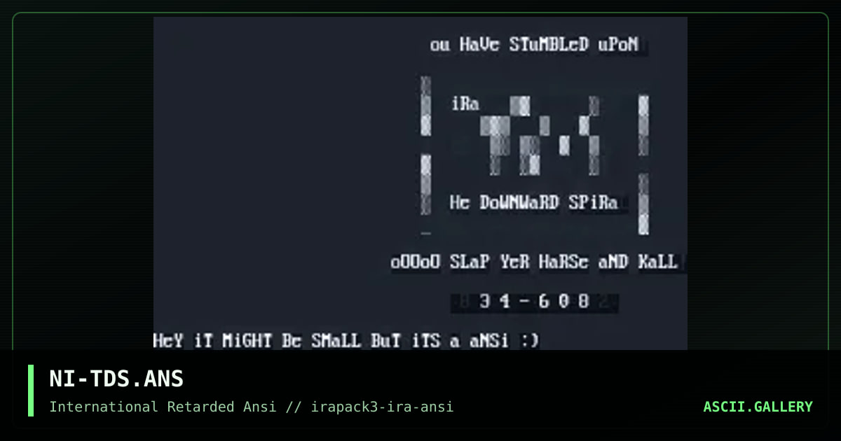 NI-TDS.ANS, by nitemare, 1996