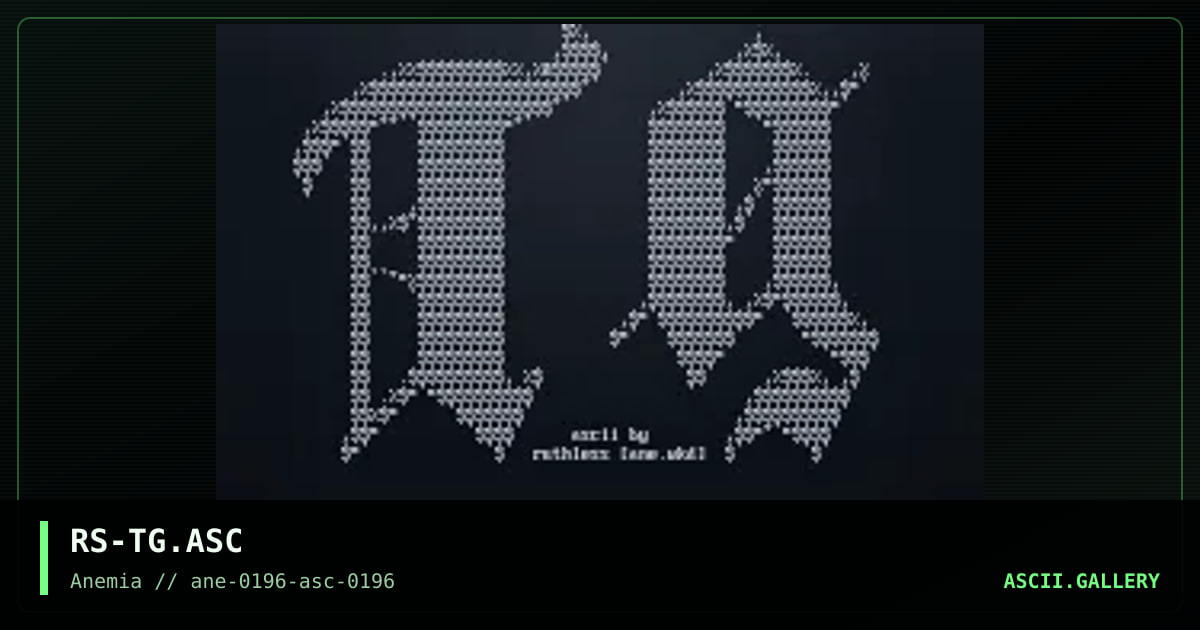 TG(whatever that is..), by ruthless, 1996