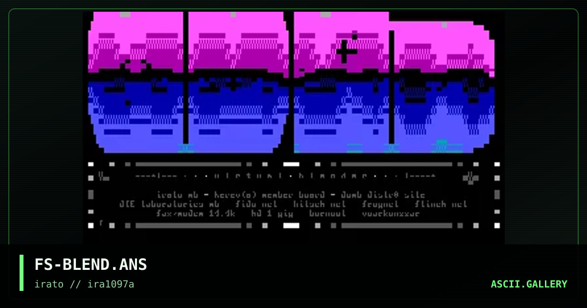 Virtual Blender., by flying squirrel, 1997