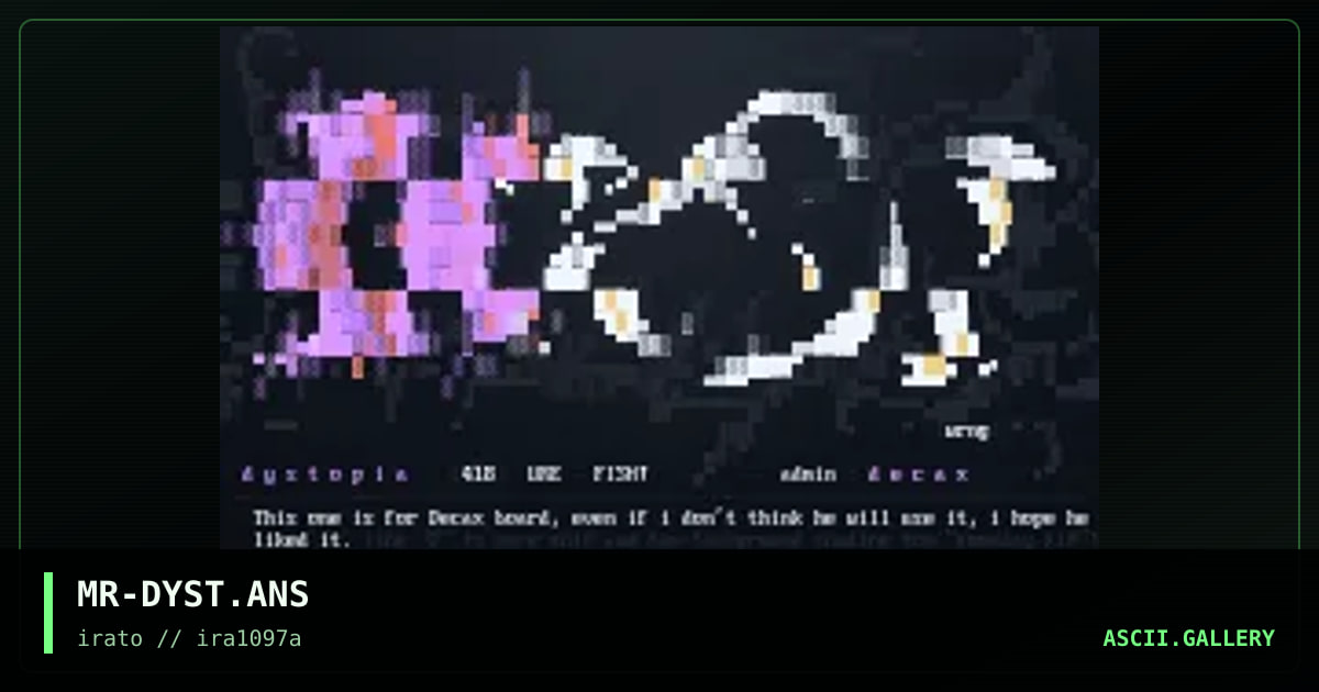 Dystopia, by mr wrong, 1997