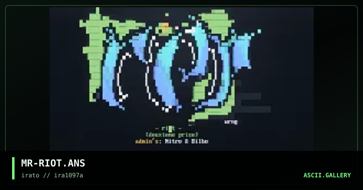 Riot, by mr wrong, 1997