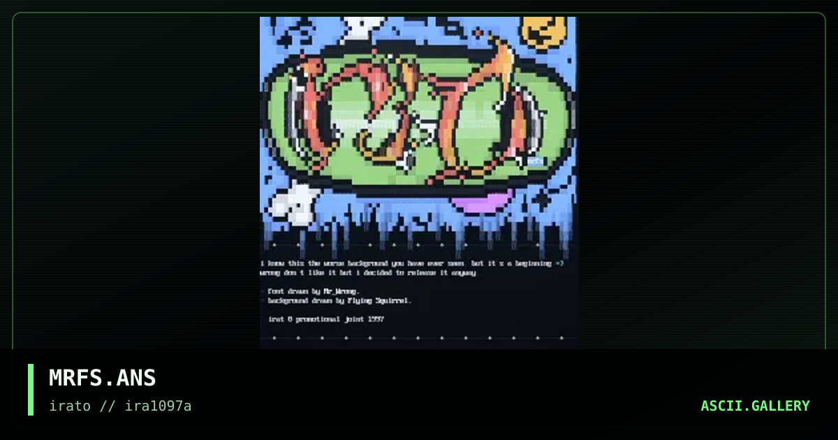 irato promotional, by mr wrong, flying squirrel, 1997