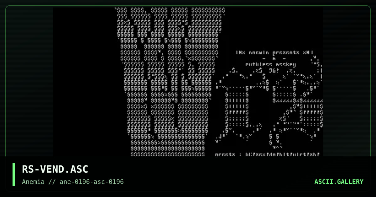 -Incomplete ascii-, by ruthless, 1996