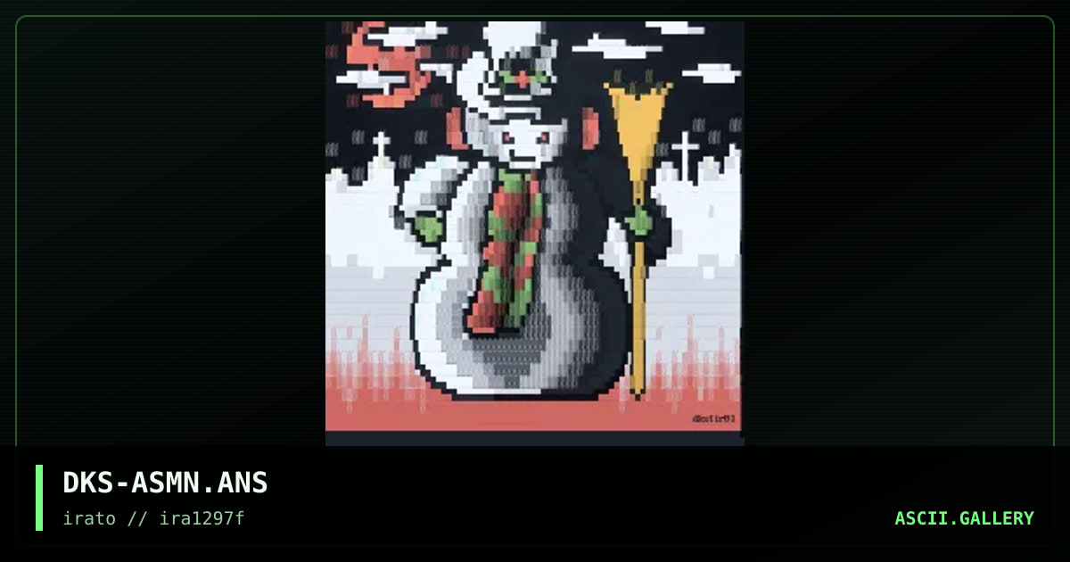 apocalyptic snowman, by derksar, 1997