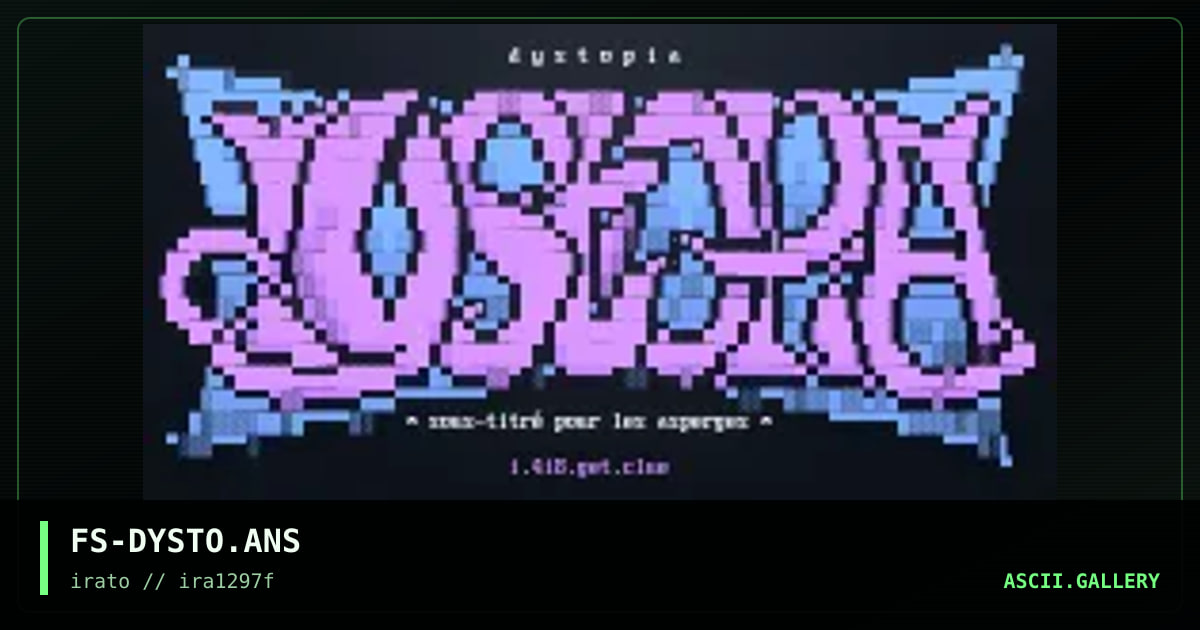 dystopia, by flying squirrel, 1997