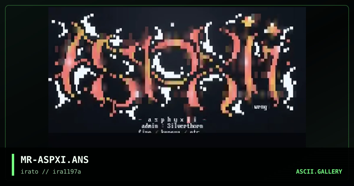 Asphyxiie, by mr wrong, 1997