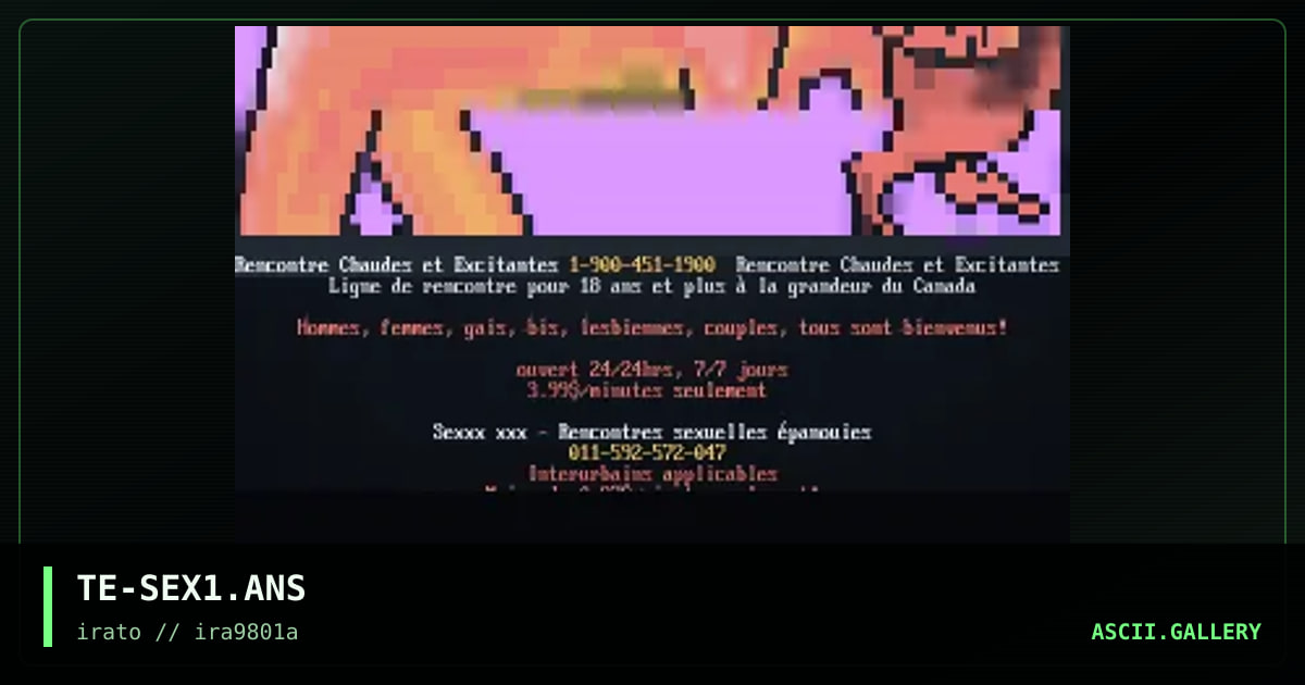 le sexe selon thext, by the extremist, 1998