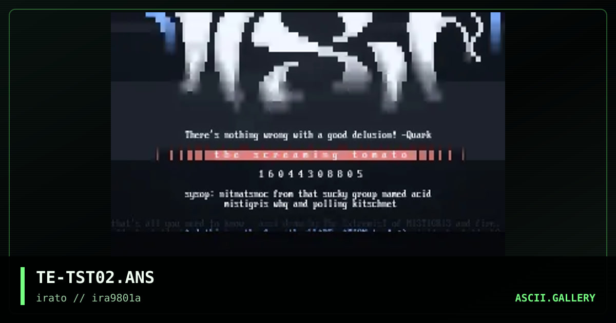 TE-TST02.ANS, by the extremist, 1998