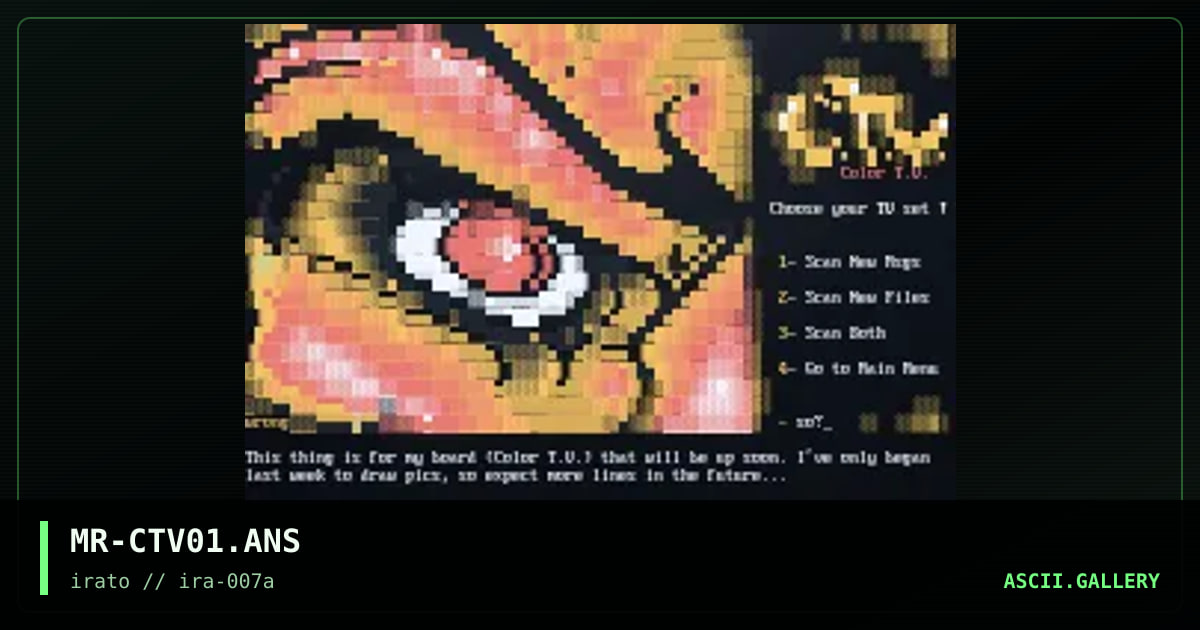 Color t.v. matrix, by mr wrong, 1998