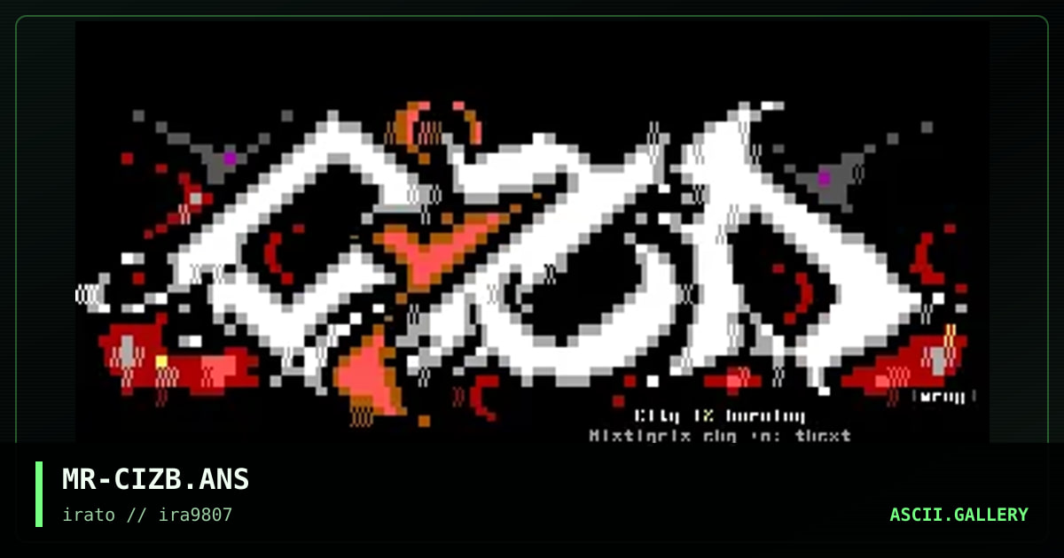 City iz burning, by mr wrong, 1998