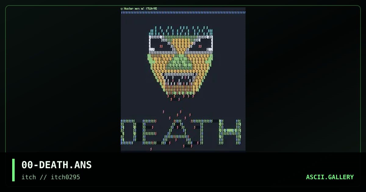 00-DEATH.ANS, by hooter, 1995
