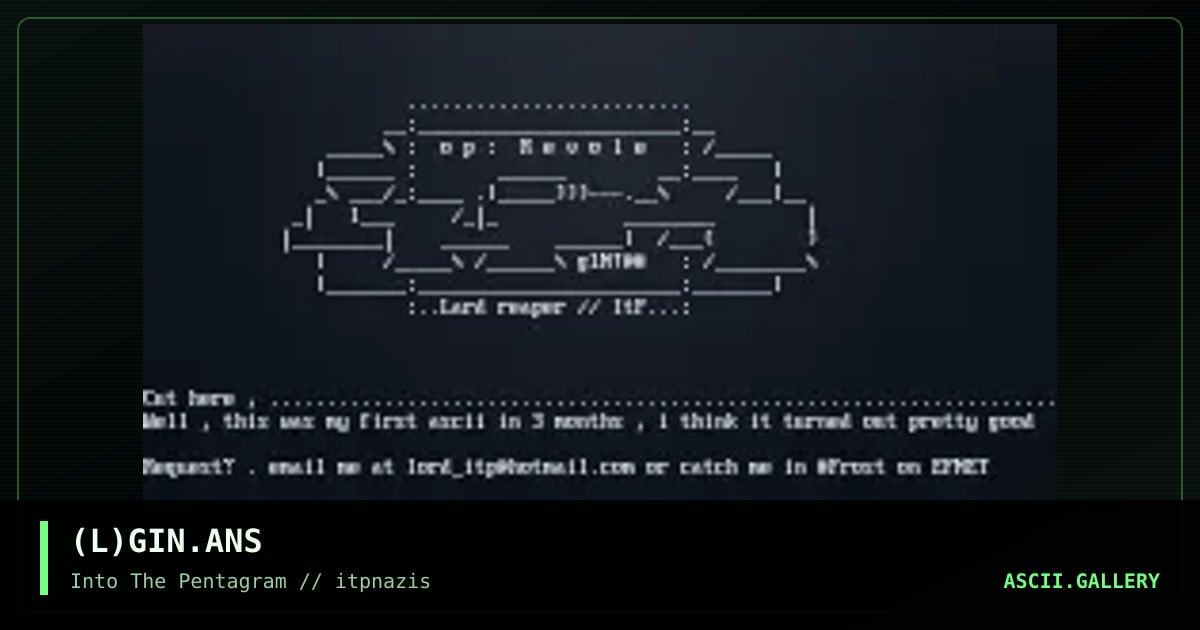 (L)GIN.ANS, by lord reaper, 1999
