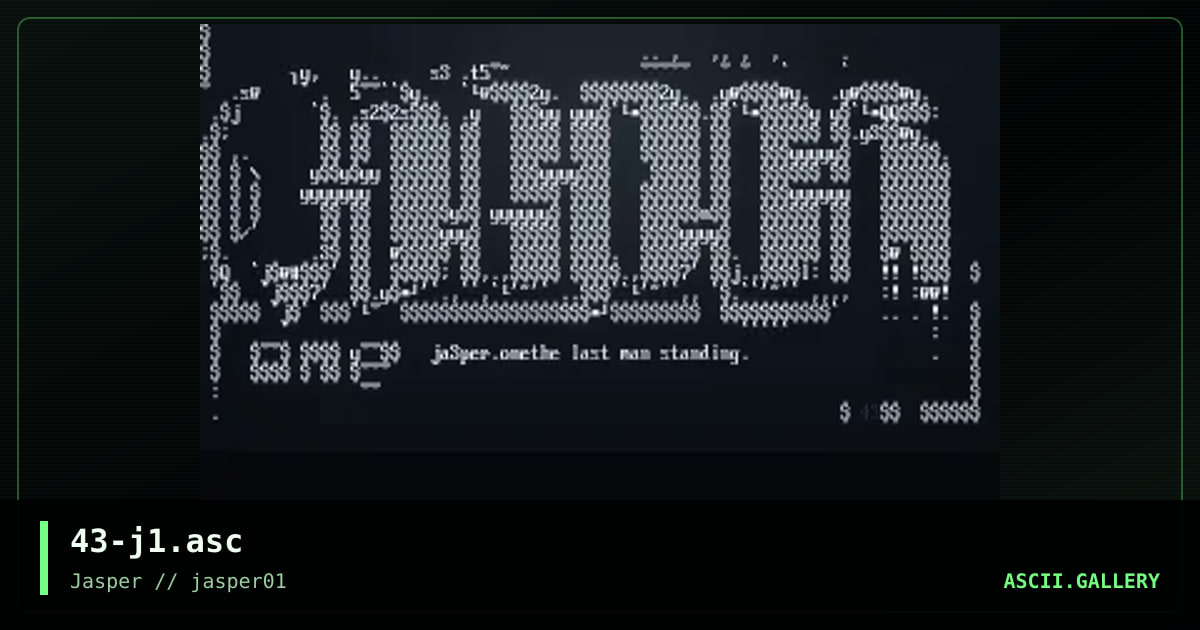 jasper promo1, by aesthetic, 2001