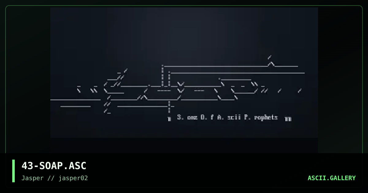 soap, by aesthetic, 2002