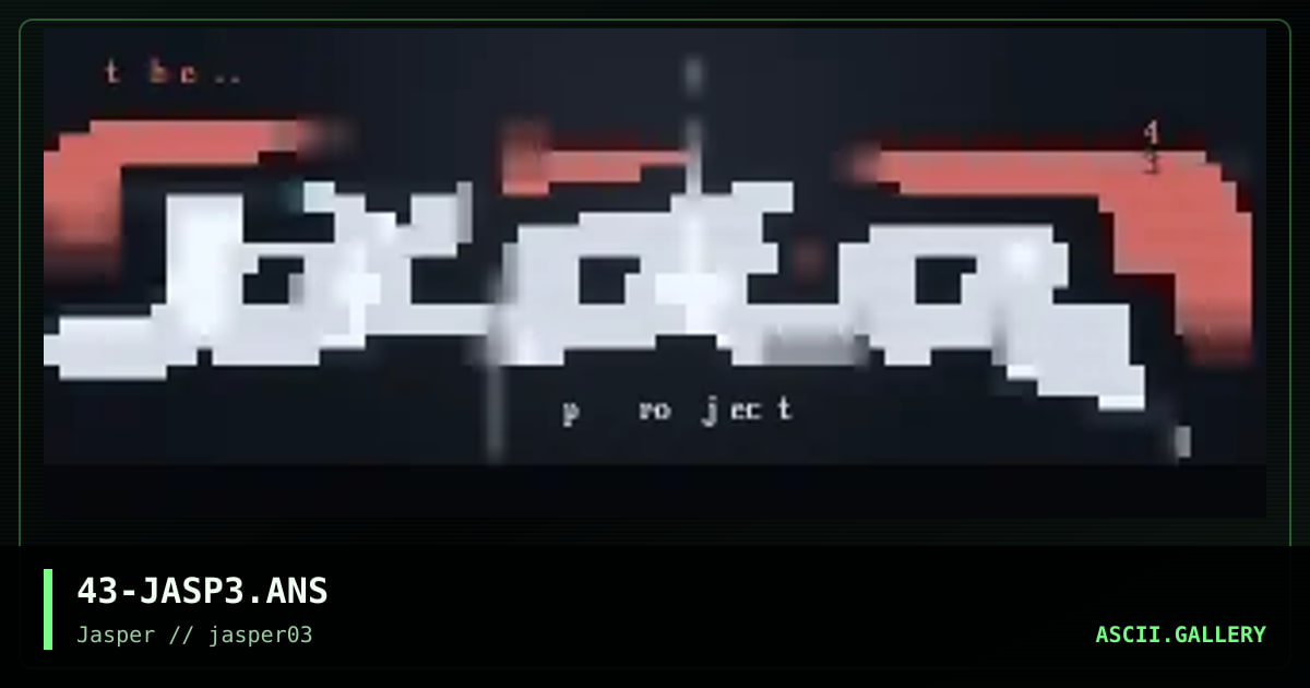 jasp0r, by aesthetic, 2002