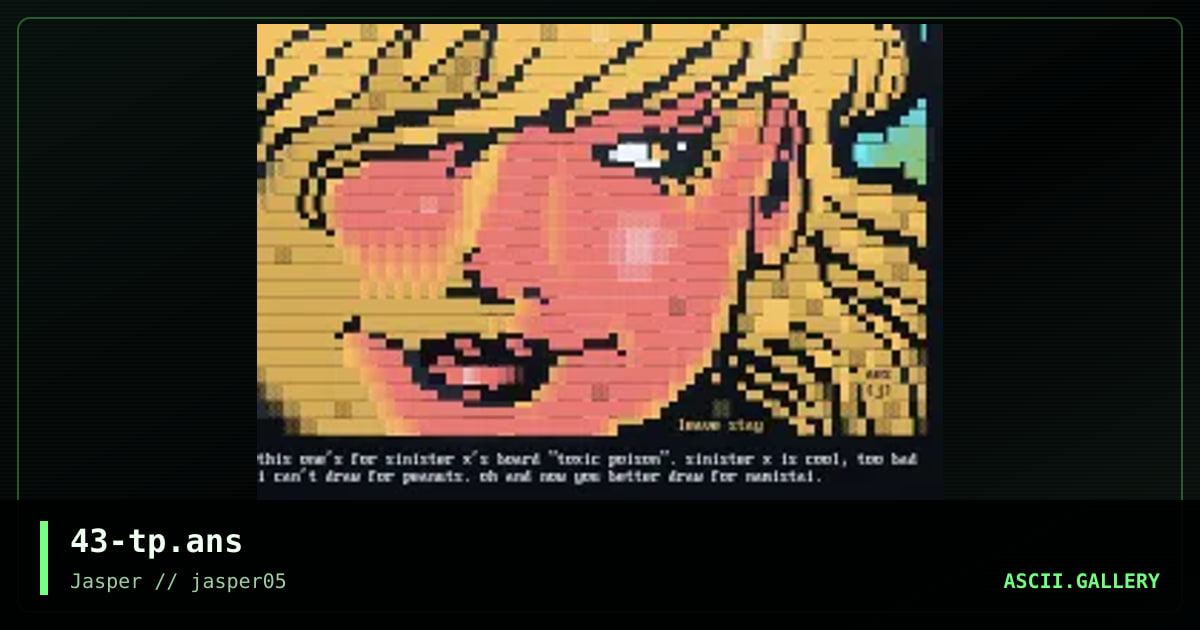 toxic poison goodbye screen, by aesthetic, 2002