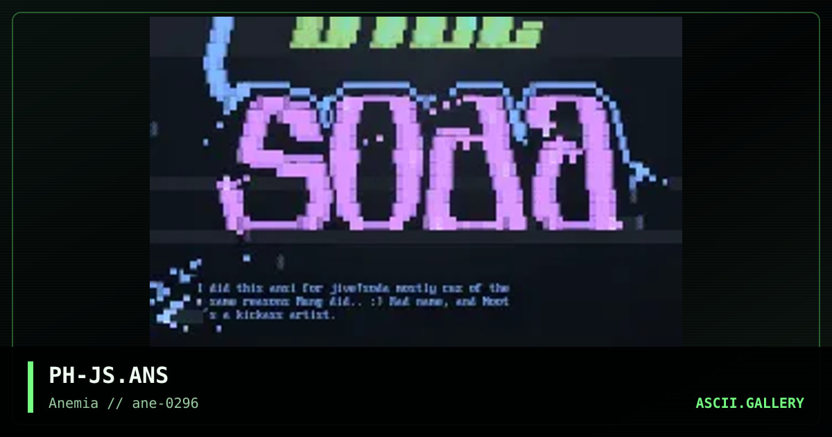 Jive soda, by phantax, 1996