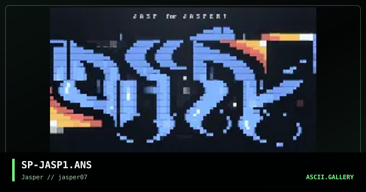 SP-JASP1.ANS, by spear, 2002