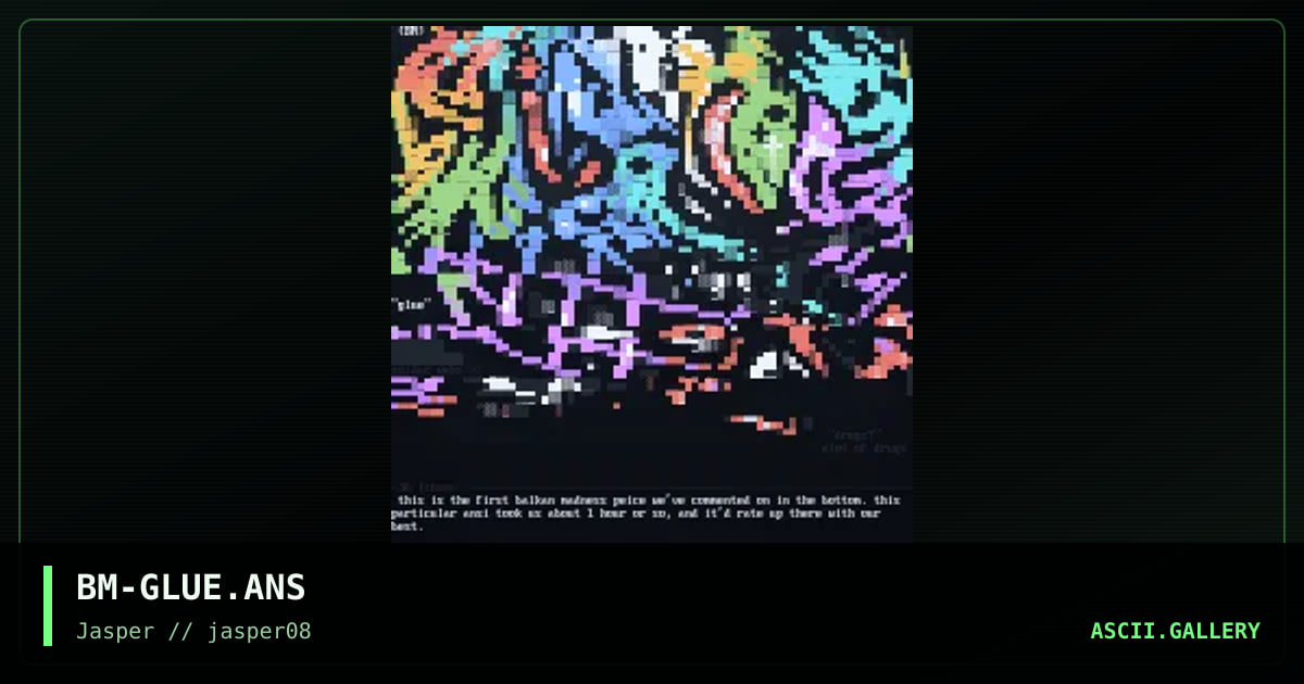 "glue", by aesthetic, avenging angel, 2002