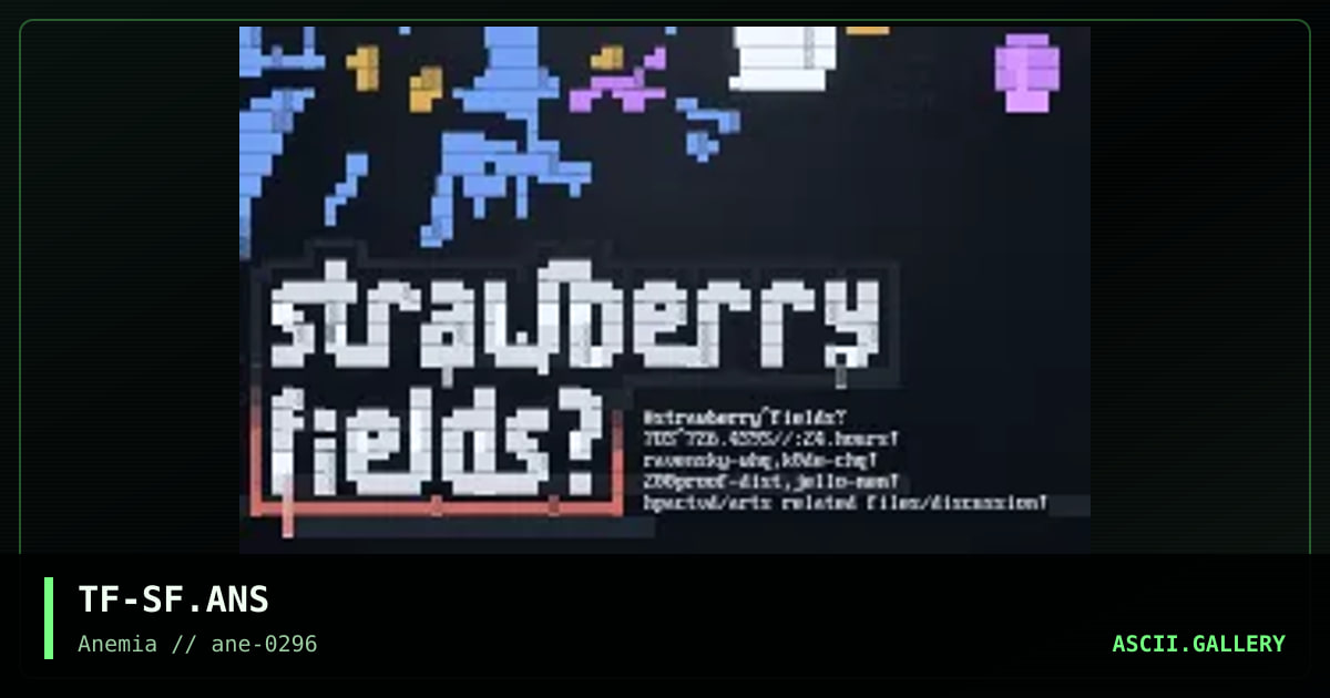 Strawberry Fields, by the fool, 1996