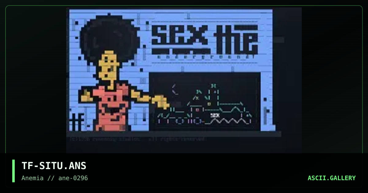 Sex in the underground, by the fool, 1996