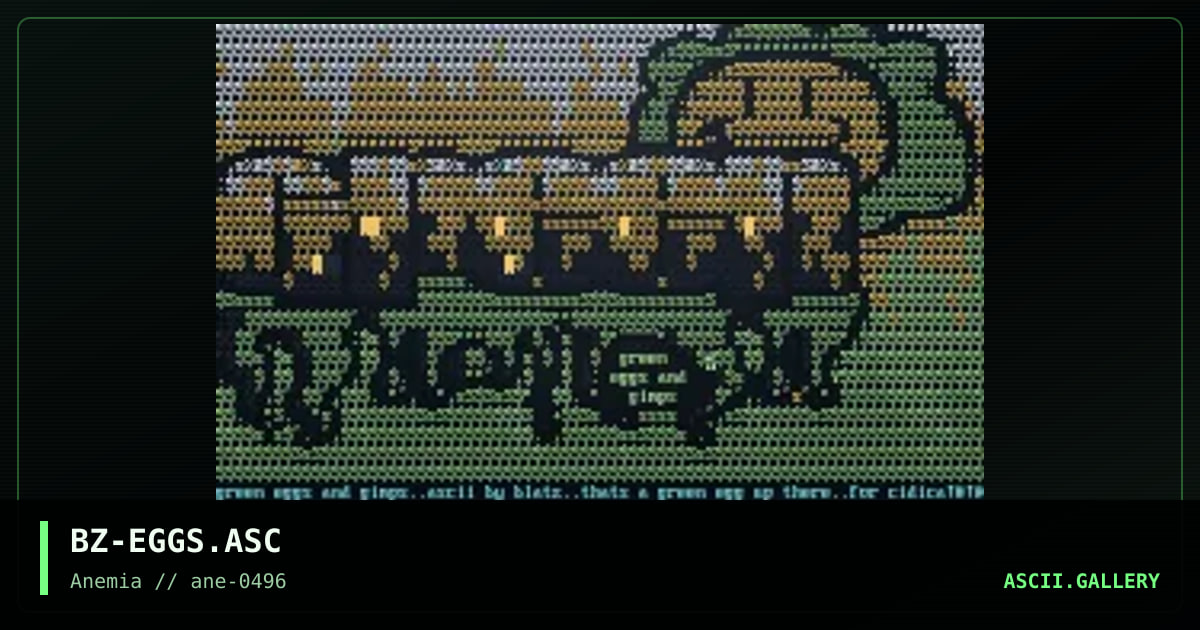 Green Eggs and Gimps, by blatz, 1996