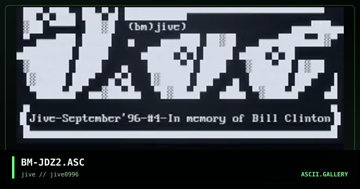 JiVE file_id.diz, by blazemore, 1996