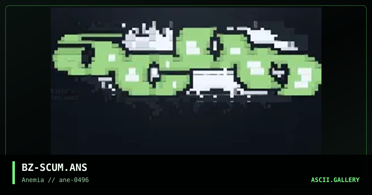 Scum, by blatz, 1996