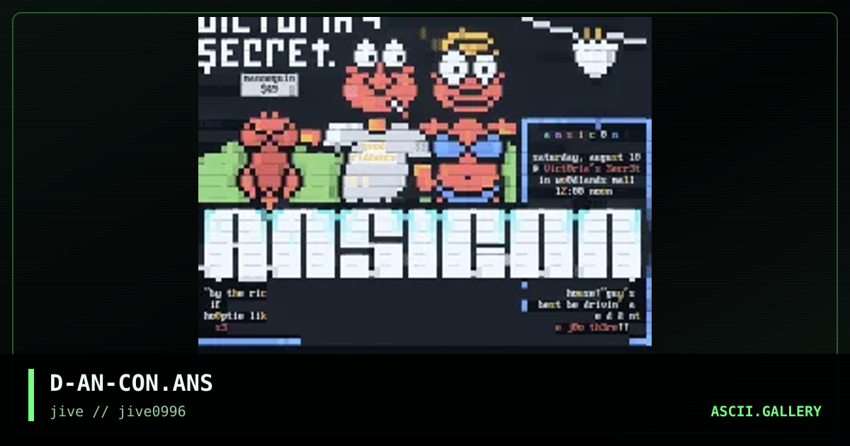 Ansi-con, by deathrai, 1996