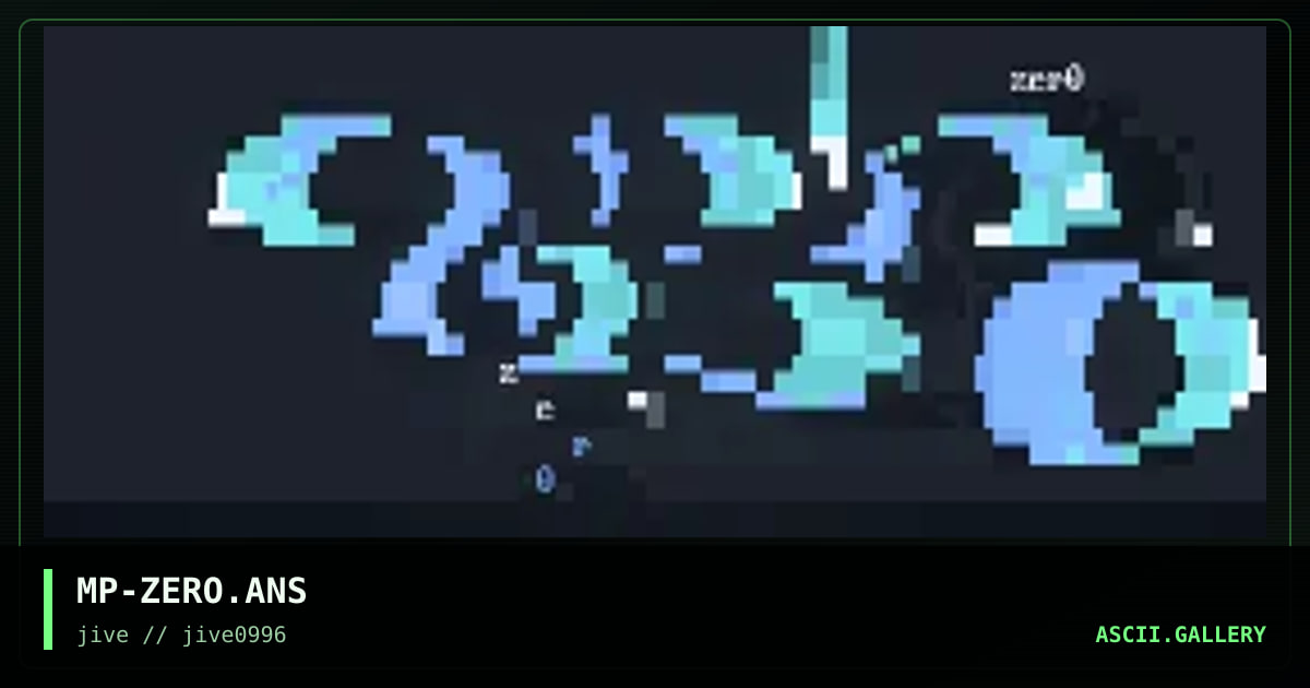 Zero logo, by mephitopeles, 1996