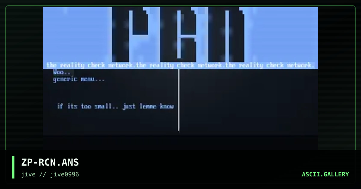 RCN matrix, by zippy, 1996