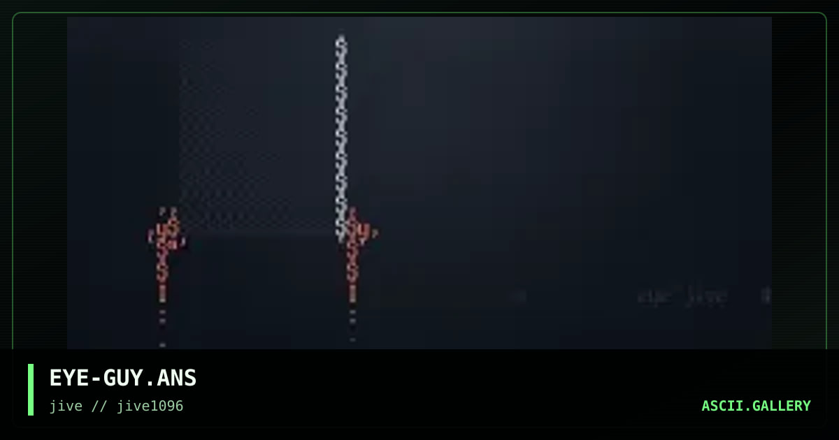 1st moveing ascii :), by eyeball, 1996