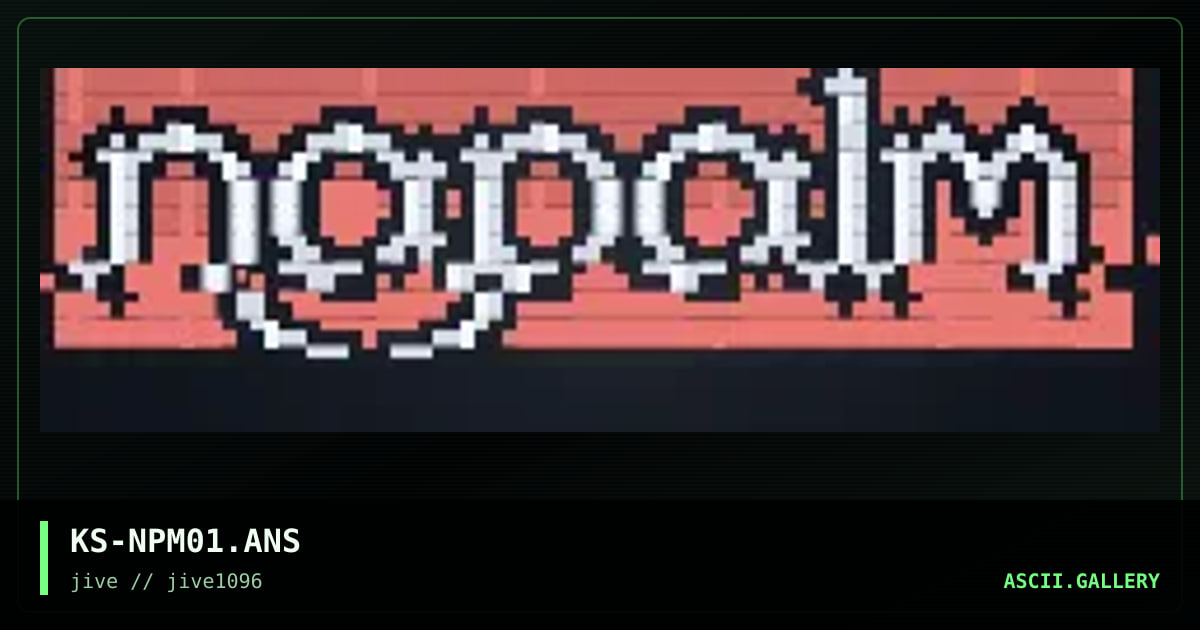 Napalm, by kspiff, 1996
