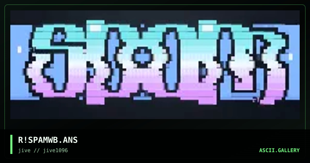 Spam, by the riddler, 1996
