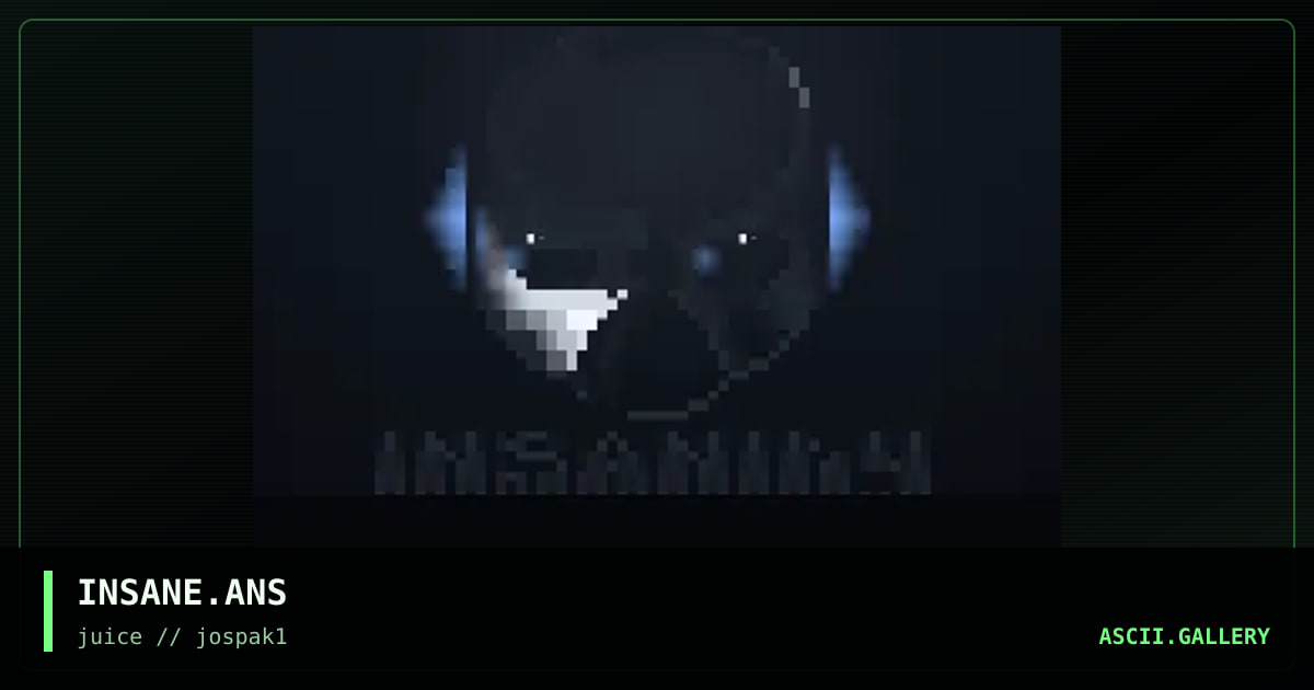 INSANITY LOGIN 1, by juice, 1995